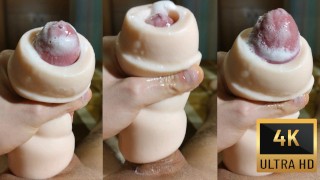 ASMR Horny guy jerks off big dick moans comes hard lots of cum – AlexHuff