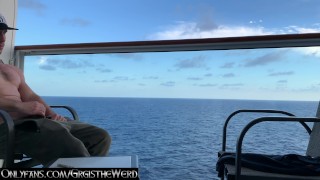 jerking off on my cruise ship balcony